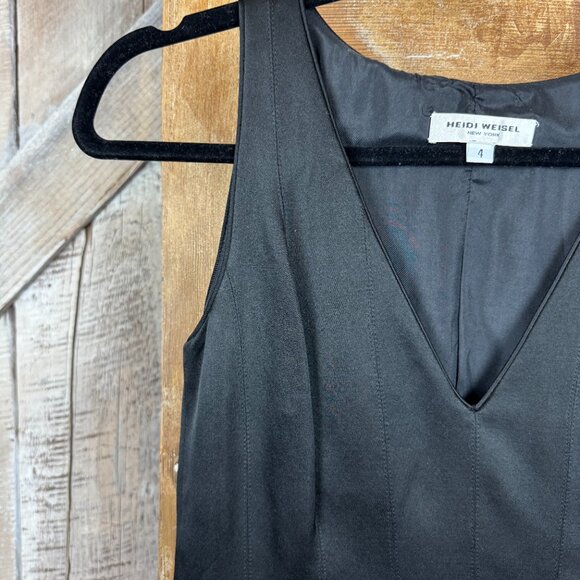 Heidi Weisel Satin Pleated Dress Size 4 - Picture 7 of 12